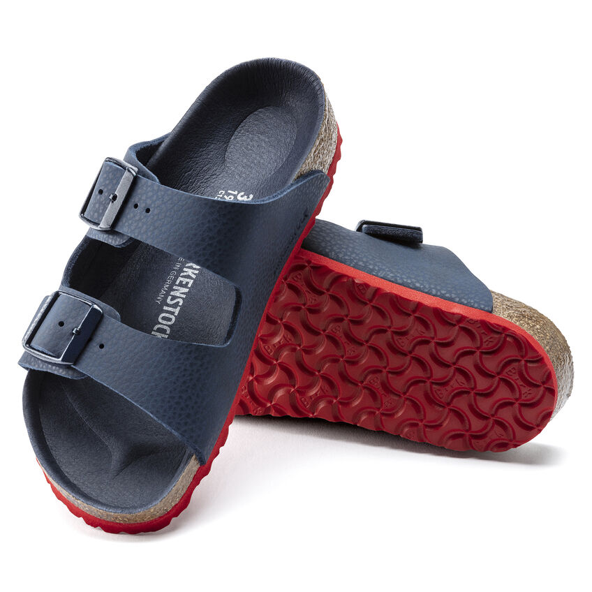 Birkenstock Arizona Kids Birko-Flor Desert Soil Blue Red